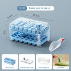 Sky Blue Double Layer 56 Grid