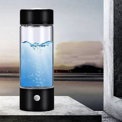 Hydrogen Rich 420ML Portable Water Glass Bottle Alkaline Generator Ionizer USB