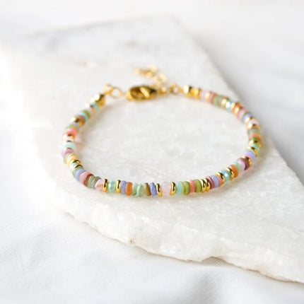 Colorful Natural Shell Hand-woven Beads Retro Twin