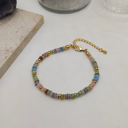 Colorful Natural Shell Hand-woven Beads Retro Twin