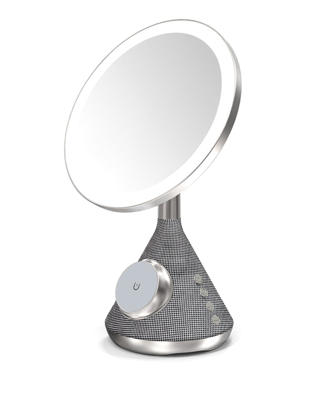 15W Zoomed Mirror Magnetic Charger with Speaker & Adjustable Lamp