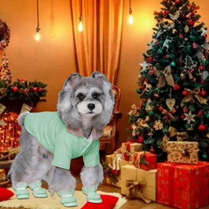 Pet Clothes Pet Warm Windproof Jacket Fashionable Collar Design Two-Legged Jacket Pet Costumes Dog Cold Weather Coats For