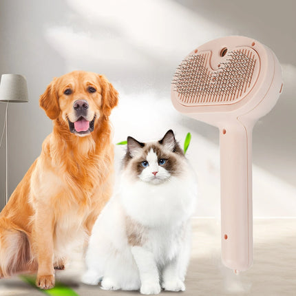 Steam Cat Brush,  Pet Hair Cleaning Misting CombCat Brushes for Indoor Cats,  Cat Hair Brush Cat Grooming Deshedding Brush