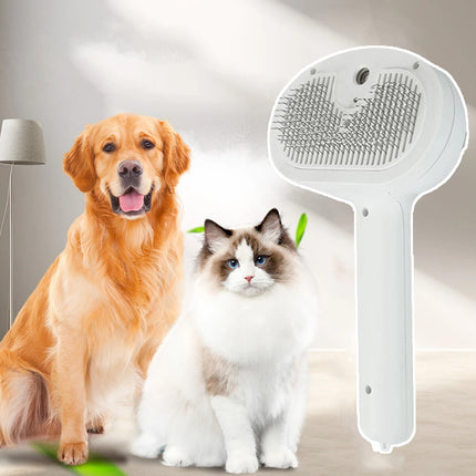 Steam Cat Brush,  Pet Hair Cleaning Misting CombCat Brushes for Indoor Cats,  Cat Hair Brush Cat Grooming Deshedding Brush