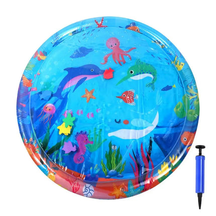 Cat Play water Mat Inflatable Play Water Pad Bed Cooling Pad Interactive Toys Thickened Mat with Pump Pet Supplies for Indoor