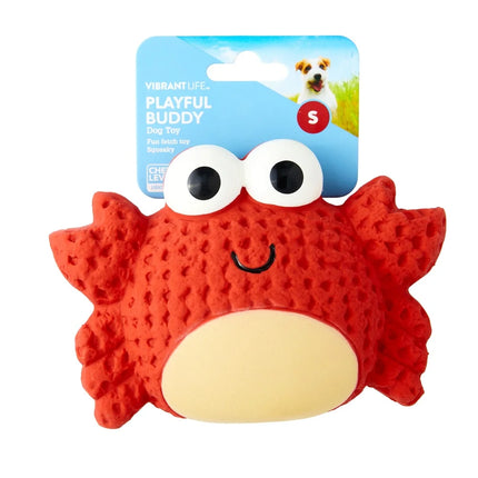 Playful Crab Latex Dog Toy Squeaky Chew Toy Small Medium Dogs Fun Fetch Playtime