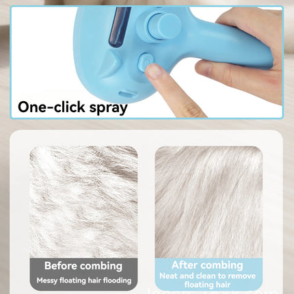 Steam Cat Brush,  Pet Hair Cleaning Misting CombCat Brushes for Indoor Cats,  Cat Hair Brush Cat Grooming Deshedding Brush