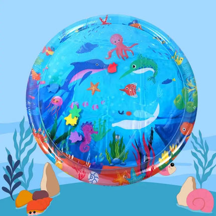 Cat Play water Mat Inflatable Play Water Pad Bed Cooling Pad Interactive Toys Thickened Mat with Pump Pet Supplies for Indoor
