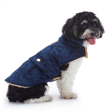 Autumn Winter Pet Coat With Pocket Puppy Vest Jacket Thicken Warm Dog Cold Weather Outfit for Chihuahua Yorkie Small Medium Dogs