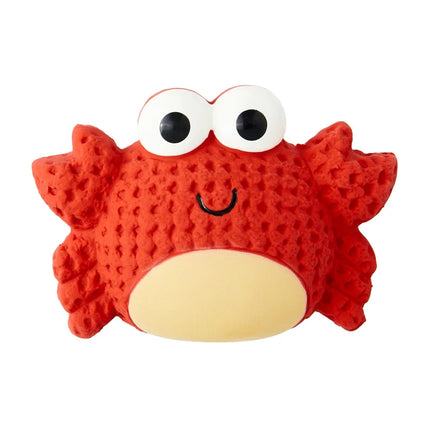 Playful Crab Latex Dog Toy Squeaky Chew Toy Small Medium Dogs Fun Fetch Playtime