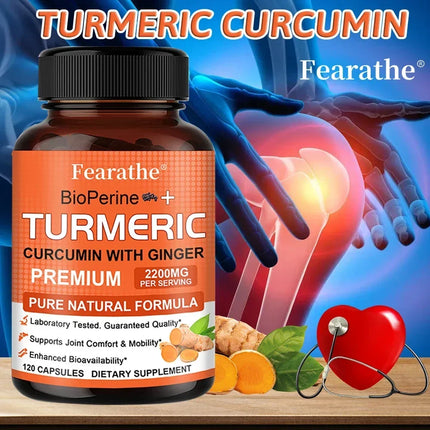 Turmeric supplements – Contains black pepper and ginger, antioxidants that support bone health and promote joint health