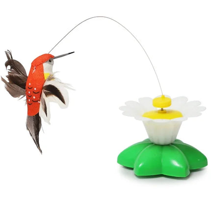 Automatic Electric Rotating Cat Toy Colorful Butterfly Bird Animal Shape Plastic Pet Dog Kitten Interactive Toys Cat Accessories