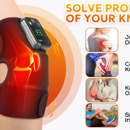 Multifunction Leg Knee Massager Joint Heating Vibration Massage Elbow Shoulder Support Thermal Knee Pad Blood Circulation