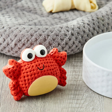 Playful Crab Latex Dog Toy Squeaky Chew Toy Small Medium Dogs Fun Fetch Playtime