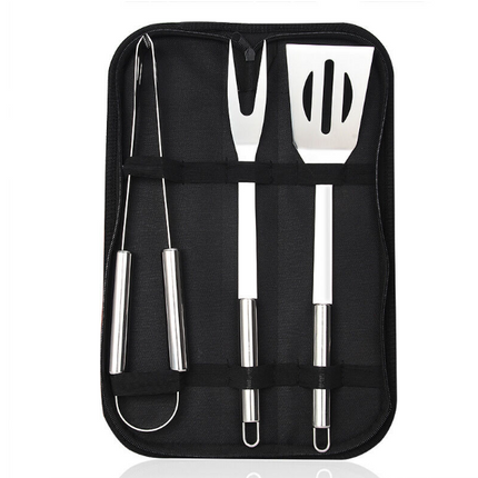 9pcs Stainless Steel Bbq Tool Set Grilling Accessories Utensils With Oxford Packing Bag