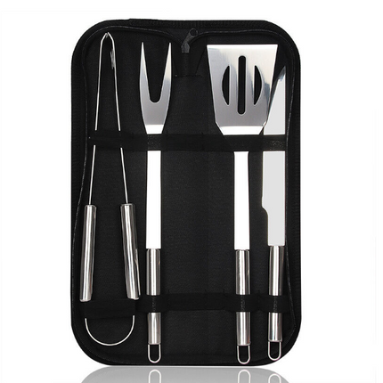 9pcs Stainless Steel Bbq Tool Set Grilling Accessories Utensils With Oxford Packing Bag