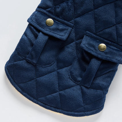 Autumn Winter Pet Coat With Pocket Puppy Vest Jacket Thicken Warm Dog Cold Weather Outfit for Chihuahua Yorkie Small Medium Dogs