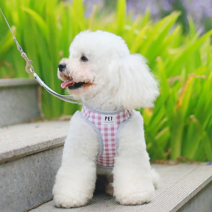 Pet Harness With Handles Adjustable Pet Vest Harness Leashes Set Rotatable Buckle Design Outdoor Training Tool Simple Design Pol