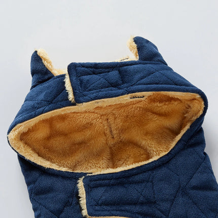 Autumn Winter Pet Coat With Pocket Puppy Vest Jacket Thicken Warm Dog Cold Weather Outfit for Chihuahua Yorkie Small Medium Dogs