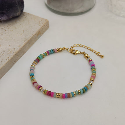 Colorful Natural Shell Hand-woven Beads Retro Twin