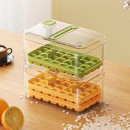 Multi-function One-click Press Ice Tray Household Quick-frozen Ice Cube Mold