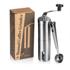 Bean grinder with spoon