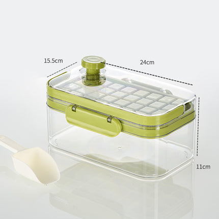 Silicone Press Ice Maker Single Double Layer Square Ice Cube Mold